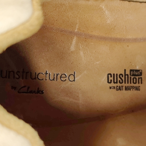 Clarks Leather Unstructured Sneakers Comfort Walking Stylish Women Shoes Size 10 - Picture 9 of 11